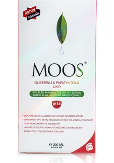 Moos Hassas Ciltler için Gliserinli Papatya 200 ML