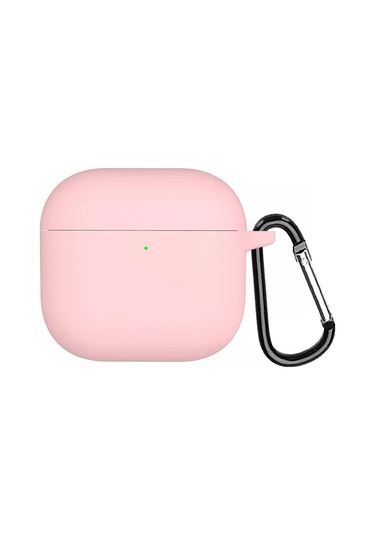 Microsonic Aipods Uyumlu 4 Kılıf Askılı Mat Silikon Pembe
