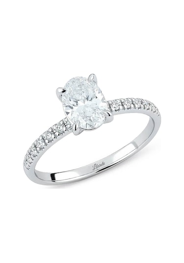 1.17 Ct Pırlanta Oval Tektaş Yüzük Beyaz