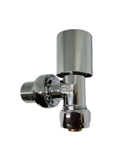 Kas 16X1/2 Pex Krom Köşe Radyatör Vanası - Krom Havlupan Vanası