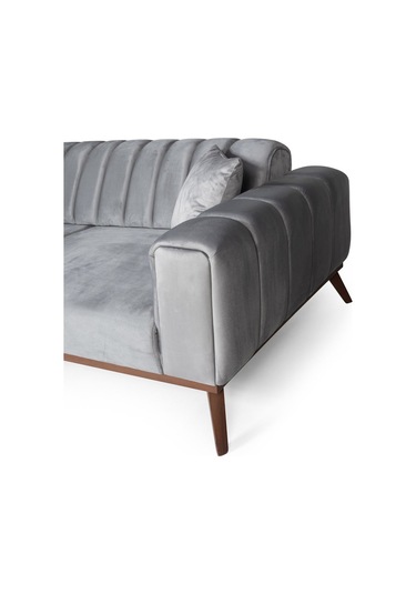 Velar Yataklı Kanepe Babyface Açık Gri Light Gri