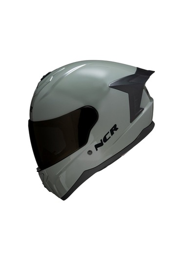 Ncr Rapid Siyah Vizörlü Ece Belgeli Kapalı Motosiklet Kaskı Nardo Gri