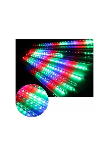 Periboia Solar Meteor Tüp Bahçe Dış Mekan Aydınlatma Led 8 Adet Diğer