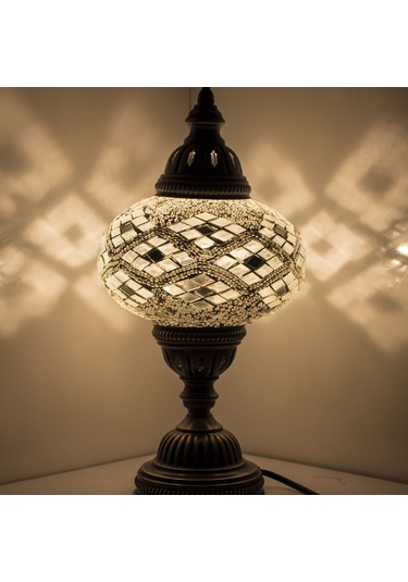 Dekoratif OTANTİK GECE LAMBASI ABAJUR KOMODİN ÜSTÜ BAŞUCU LAMBASI