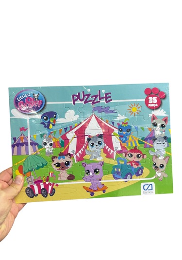 Ca Games Iki Adet Little Pet Shop 35 Parça Puzzle Çok Renkli
