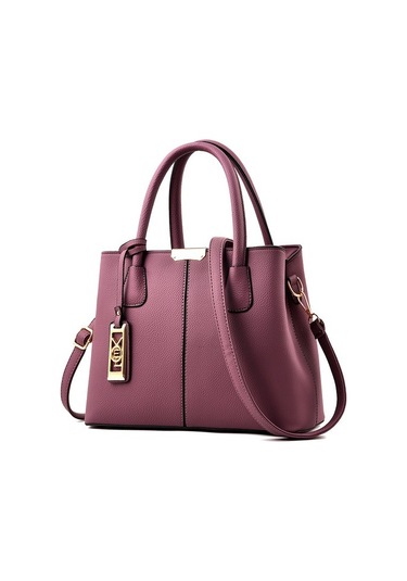 Szypzstore Kadın Çantası 2023 Yeni Moda Trendi Gelişmiş Basit Çanta Basit Büyük Kapasiteli Tek Omuz Bayan Çantası Dhxykq Mor