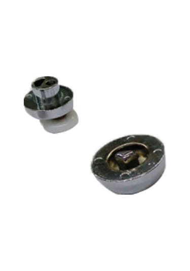 Panel Duş Duşakabin Eksantrik Metal Rulman Tekerleri Gümüş