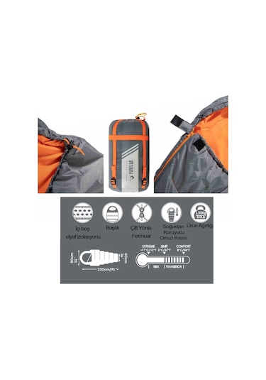 Bestway Pavillo 68103 Hiberhide Uyku Tulumu Gri