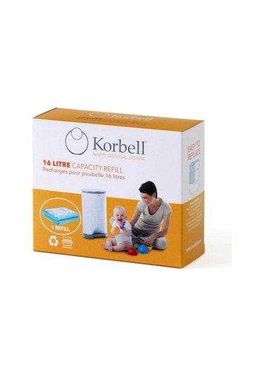 Korbell 495 Adet Kirli Bebek Bezi Kapasiteli Çöp Poşeti