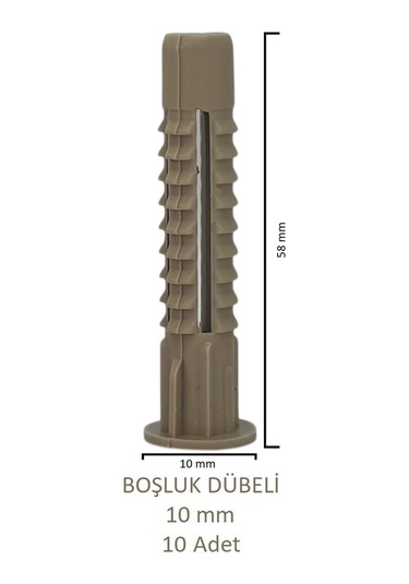 Tuğla Boşluk Dübeli 10 Mm 10 Adet