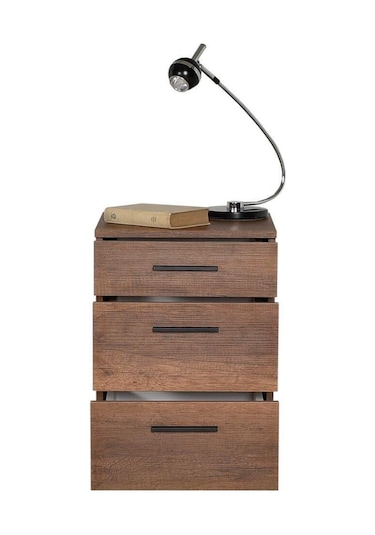 Tredline  Üç Çekmeceli Komodin - Oslo  Ceviz