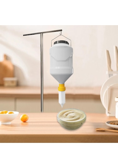 Suntek Kamp Restoran Sosları Için Sos Dağıtıcı Şişe Sarı