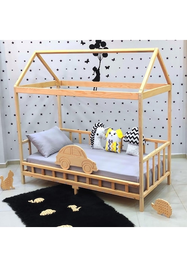 Markaawm Markaawm Montessori Yatak Luxury Arabalı Çocuk Karyola