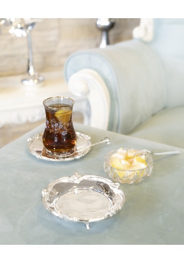 Gümüş Kaplama Limon Tabağı Gümüş
