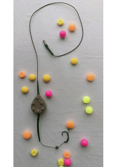 Gezer Inline Kurşunlu Sazan Takımı Yassı Turuncu Pop Up