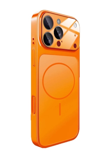 Apple Uyumlu   iPhone 14 Pro Max 17 Pro Max Görünüme Çeviren Kamera Koruma Magsafe Kılıf