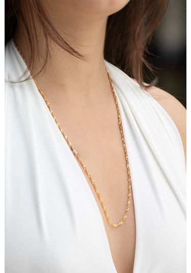 14 Ayar Altın Singapur Zincir Kolye 2.30 Mm