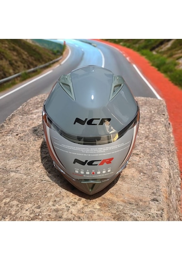 Ncr-158 Çene Açılır Gözlüklü Ece Belgeli Kask Nardo Gri