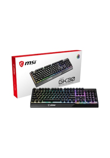 Msi Vigor GK30 Usb Kablolu RGB Aydınlatmalı Türkçe Q Klavye