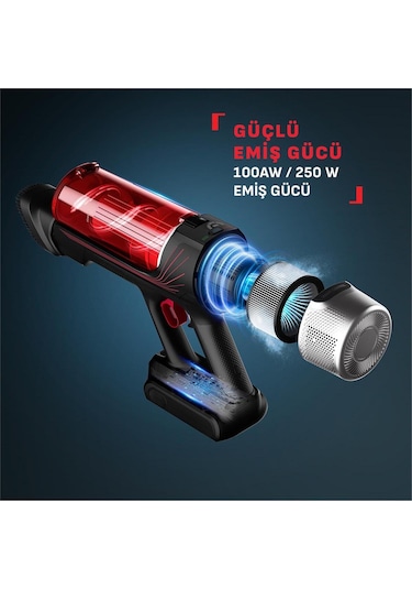 Tefal TY2098WO X-Force Flex 9.60 Animal Care Kablosuz Dikey Şarjlı Süpürge