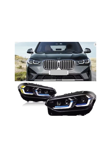 Autogp Bmw X3 G01 Ön Far Lambası G01lci Model Laser Görünüm Ledli 2017 / 2020 1 Adet