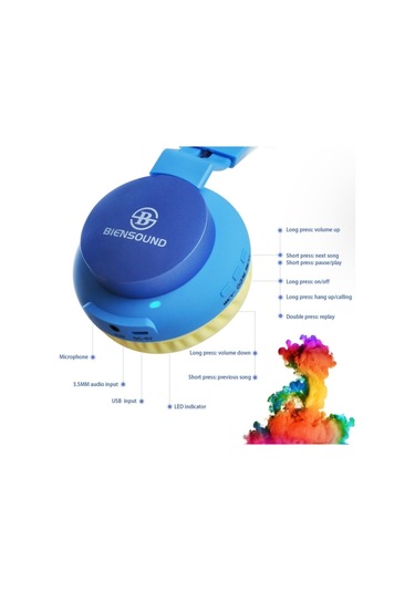 Biensound BT60 Katlanabilir Bluetooth Kulak Üstü Kulaklık