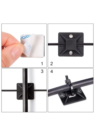 100 Adet 28mm X 28mm Yapışkanlı Üçgen Kroşe