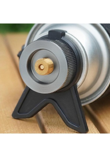 Suntek Bahçe Sırt Çantasıyla Seyahat Tencere Için Kamp Gri Gaz Tankı Adaptörü Gri