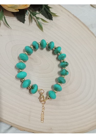Turkuaz Rengi Şık Bileklik Turkuaz