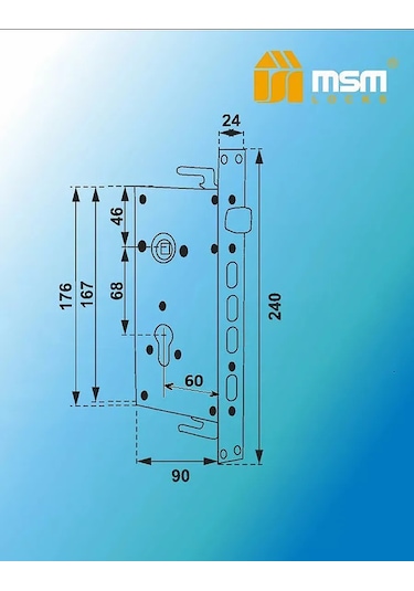 Msm Locks Çin Kapısı İçin Otomatik Kilit Ml68/60 Ar 272144587