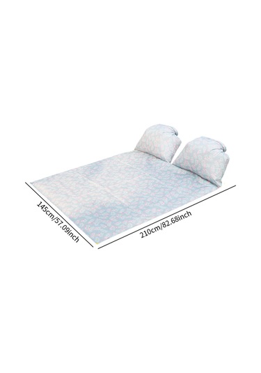 Homyl Baş Destekli Piknik Örtüsü Çim Yürüyüşü İçin Flamingo 145x210cm Çok Renkli