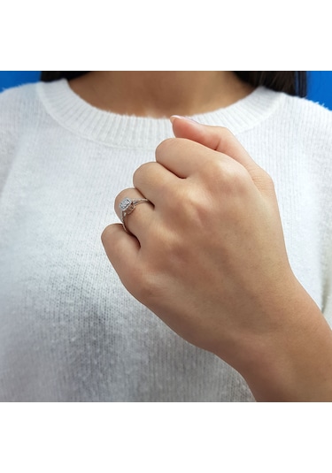 Lova 0,25 Karat Baget Pırlanta Yüzük - 1010346