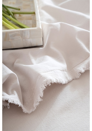 Boho Sade Natural Krem % 100 Pamuk Nevresim Takımı Çift Kişilik 2 540862 Diğer