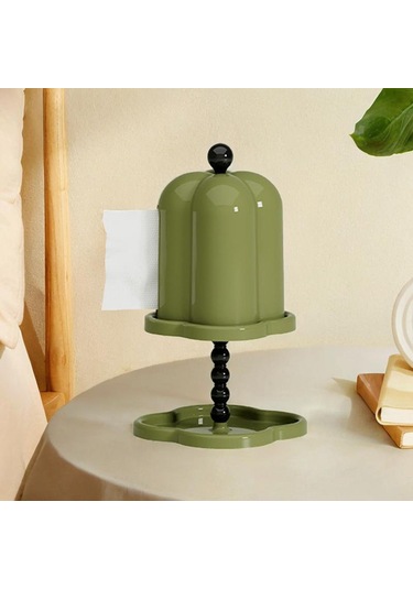 Homyl Tepsili Mendil Kutusu Kağıt Dağıtıcısı Ev Yeşil