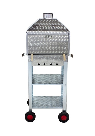 Metehan MTH-79 Davlumbazlı - Bacalı - Lama Izgaralı - Dört Tekerlekli Mangal