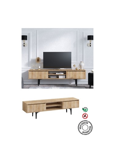 Decormet Artemis Tv Sehpası Safir Meşe Diğer
