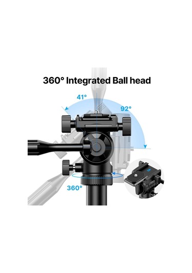Ulanzi Mt-65 Bluetooth Kumandalı Deve Boynu Video Tripod
