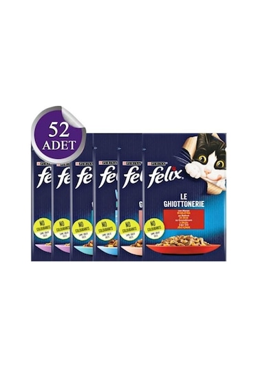 Purina Felix Karışık Pouch Yetişkin Kedi Yaş Maması 52 x 85 G