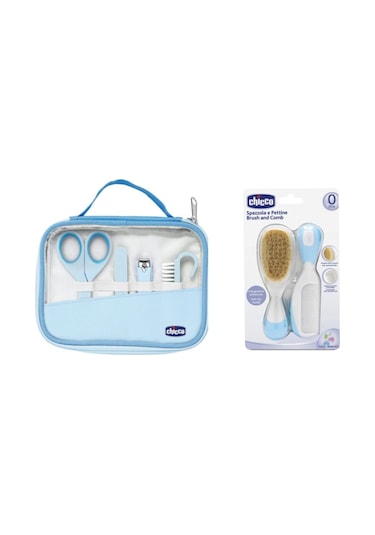 Chicco Tırnak Bakım ve Fırça Tarak Seti Mavi