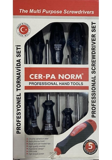 Cerpa Tornavida Takımı 7 li Delikli Torx Klass1001224700