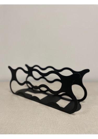 Api Design Dekoratif Metal Şarap Rafı 7'li