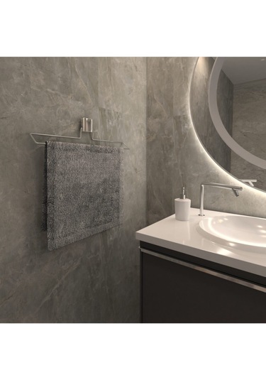 Decorev Dc-4781 Dekoratif Krom Uzun Havluluk Modern Banyo Aksesua Krom