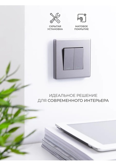 Tocterra Geçişli İki Düğmeli Tonlamaşsız Gri Anahtar 292836186