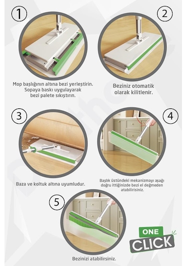Digithome One Click Akıllı Mop Paleti XL 32 CM