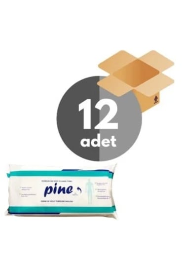 Pine Perine Bölgesi Yıkama Havlusu 12 x 50'li