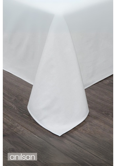 2'li Lastiksiz Düz Beyaz Çarşaf %100 Pamuk Çift/tek Kişilik ,63tel Beyaz