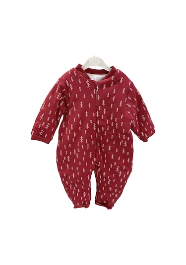 Mini Damla Uyku Tulumu Albimini Çavuş Desenli Kırmızı-9861 Kırmızı