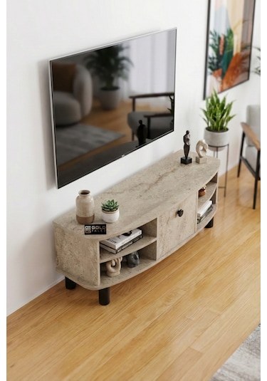Tv Sehpası 136 Cm Kapaklı Raflı Çok Amaçlı Televizyon Ünitesi Salon Oturma Odası Vienna 5014 Atlantk Ekru Tv Sehpası 136 Cm Kapaklı Raflı Çok Amaçlı Televizyon Ünitesi Salon Oturma Odası Vienna 5014 Atlantk Ekru