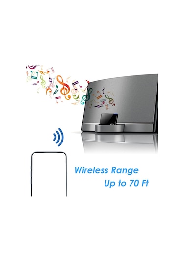 Suntek Bluetooth Ses Alıcısı Ipod Için Kablosuz Stereo 30 Pin