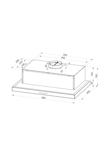 Termikel Kochia BB60 Davlumbaz Siyah